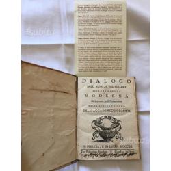 LIBRI RARI" Dialogo dell'Arno e del Serchio 1720