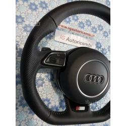 VOLANTE Audi A4 B8 8K S-Line BASE PIATTA anche DSG