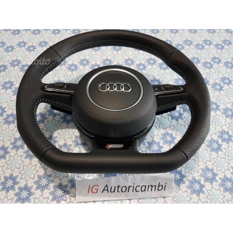 VOLANTE Audi A4 B8 8K S-Line BASE PIATTA anche DSG